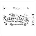 Family wall sticker high quality wall sticker for home QTS037